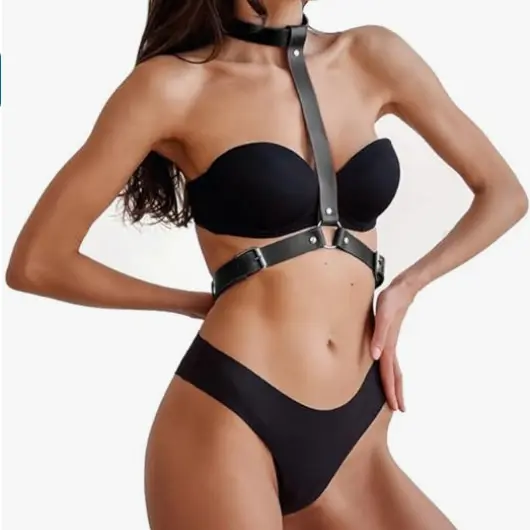 OEM Punk Leather Body Adjustable Waist Chain Belt Factories, Manufacturers