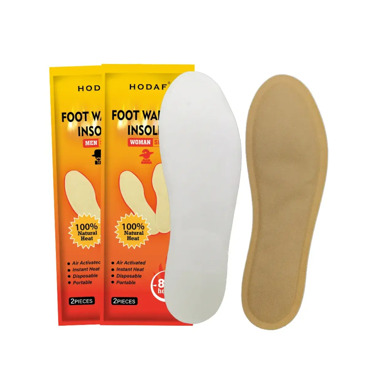 ODM Popular Fast Warm-up disposable foot warmer heats up quickly through self-heating foot insole Manufacturer, Manufacturers