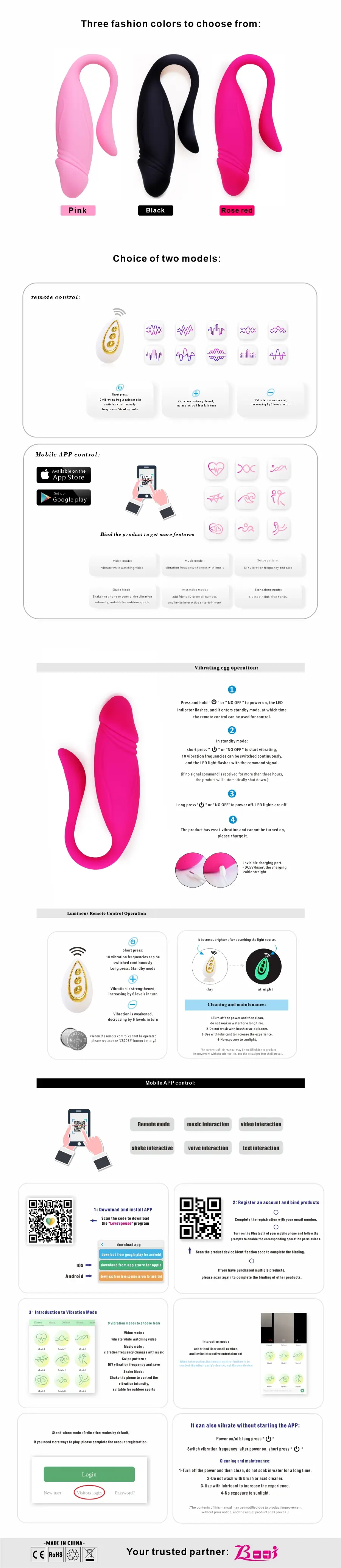 ODM Remote control vibrator Simulated vibrator massage egg vibrator Factory, Manufacturers