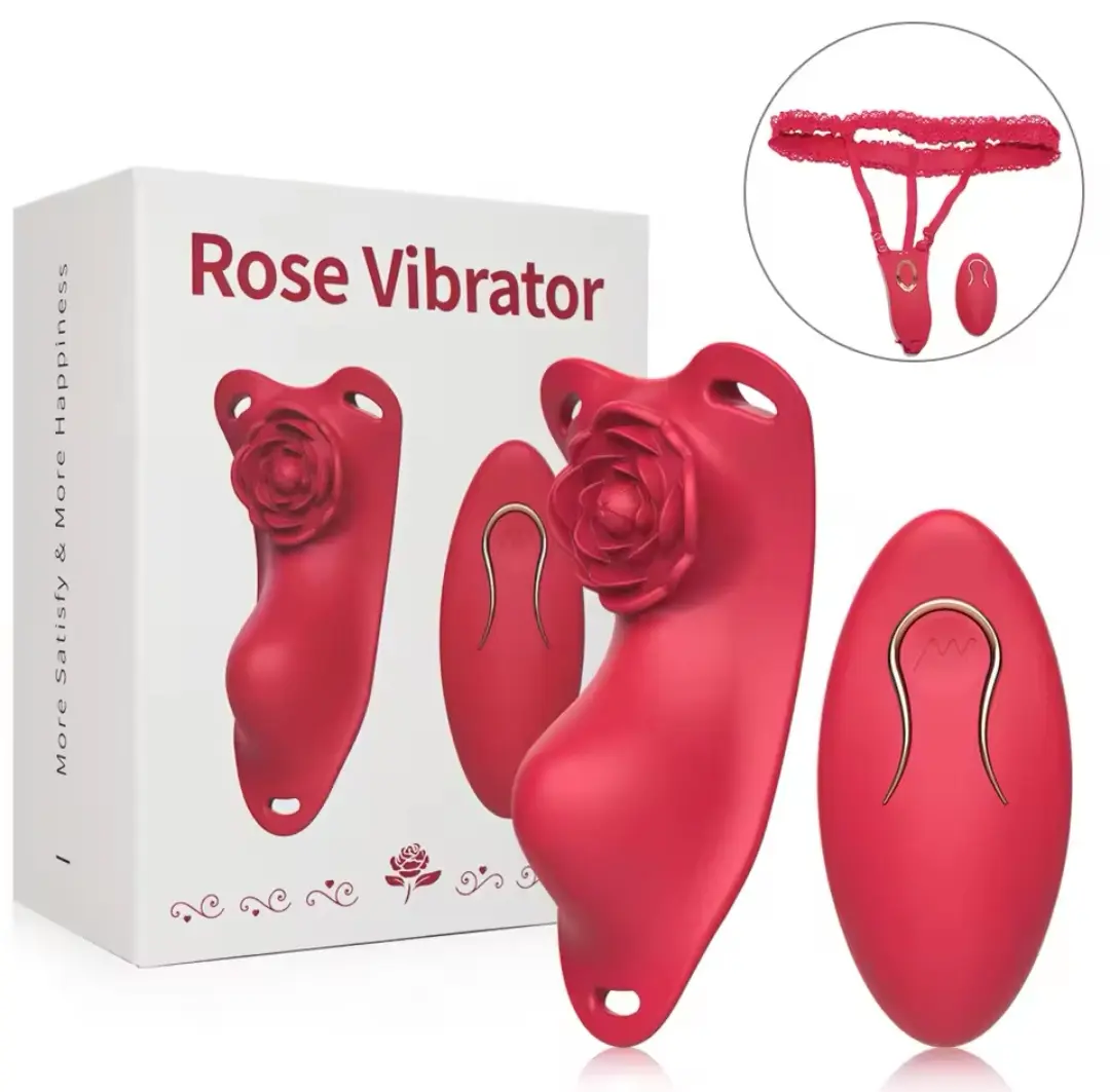 ODM Wearable Panty vibrator Remote Contorl Rose Clitoral Stimulator Adult Sex Toy Factories, Factory