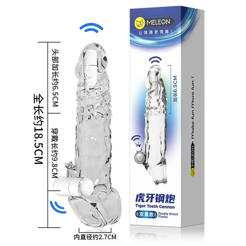 ODM Penis Sleeve vibrator silicon condom Penis Extender Male Sex Toy Products, Manufacturers
