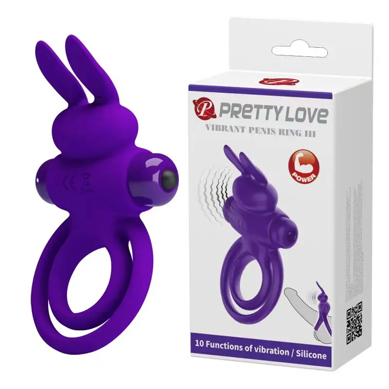 OEM Male Silicone Rabbit vibration Cock Ring Product, Supplier