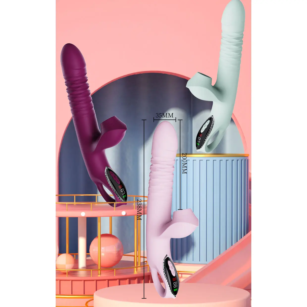 OEM Thrusting Heated Sucking Vibrator Suppliers, Supplier