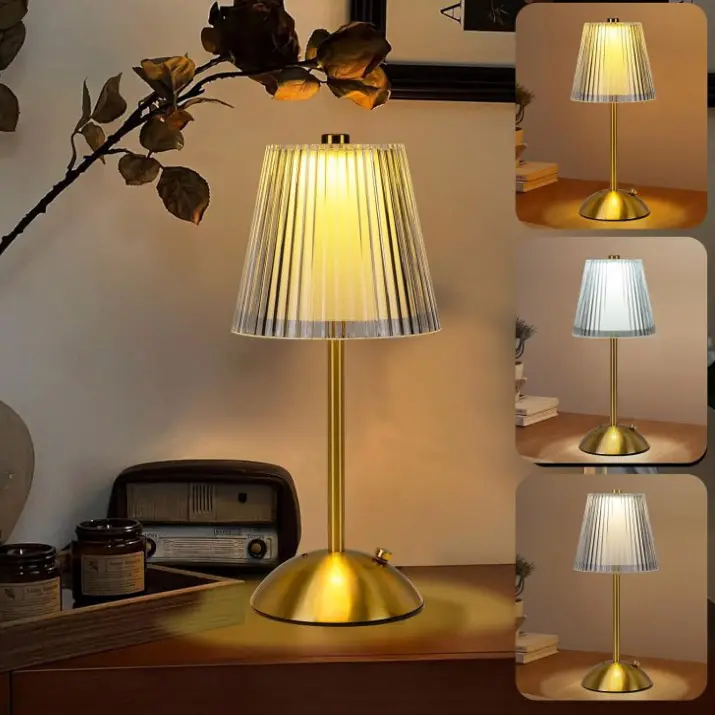 OEM Dimmable Crystal Table Lamp 3 Colors LED Gold Lamp Manufacturer, Manufacturers