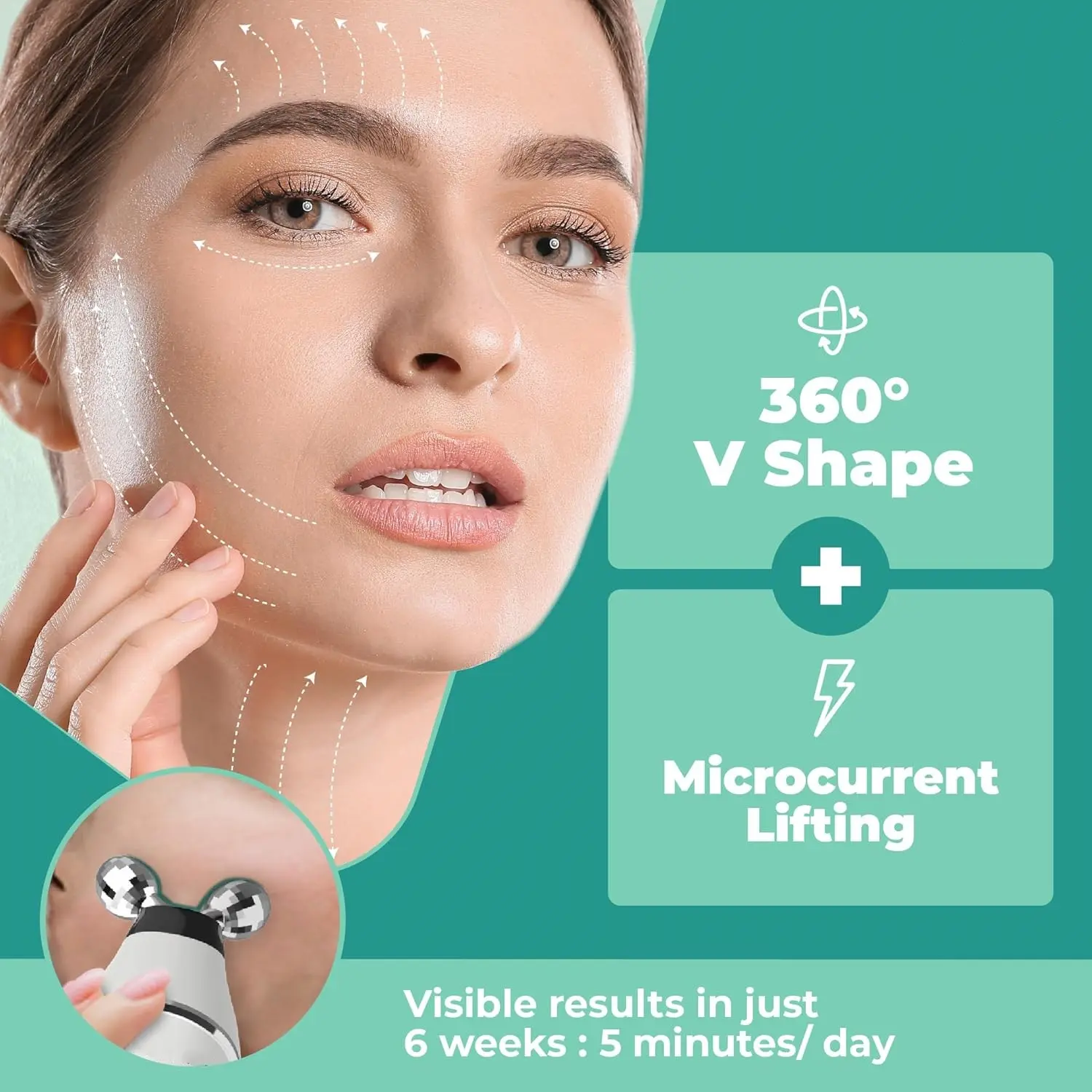 ODM Electric Facial Roller Massager with 5 Modes Product, Supplier