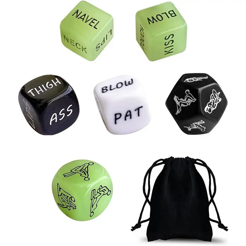 ODM Sex Game Glowing Dice 6 pcs Factory, Suppliers