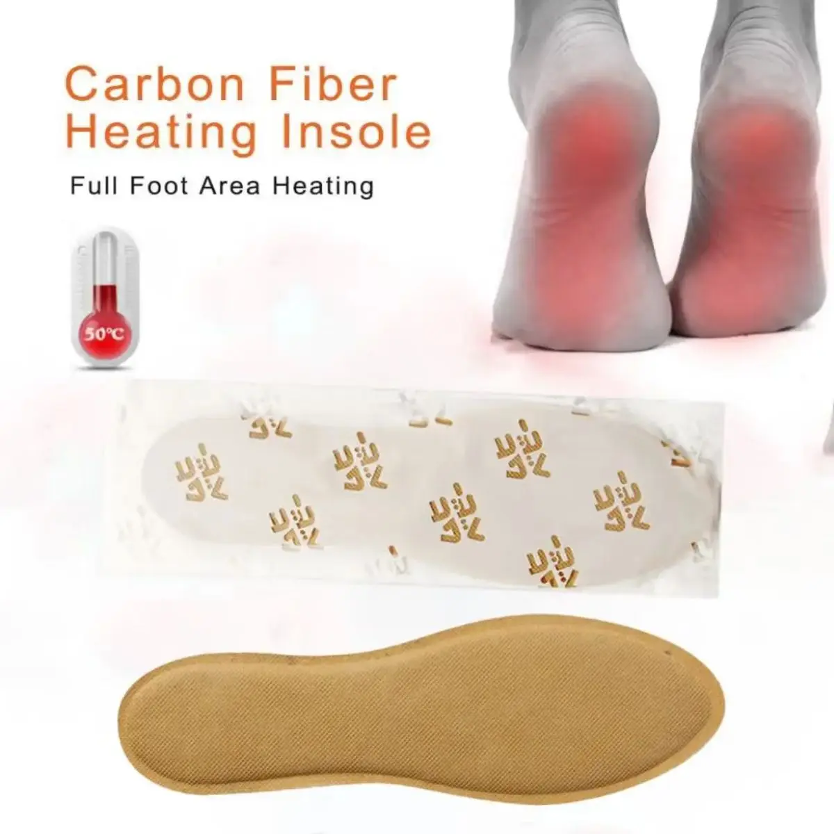 ODM Popular Fast Warm-up disposable foot warmer heats up quickly through self-heating foot insole Manufacturer, Manufacturers