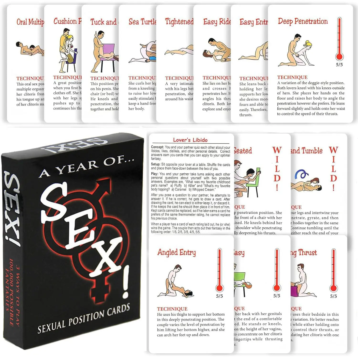 Wholesale Sexual Game Sex Position Cards Products, Product