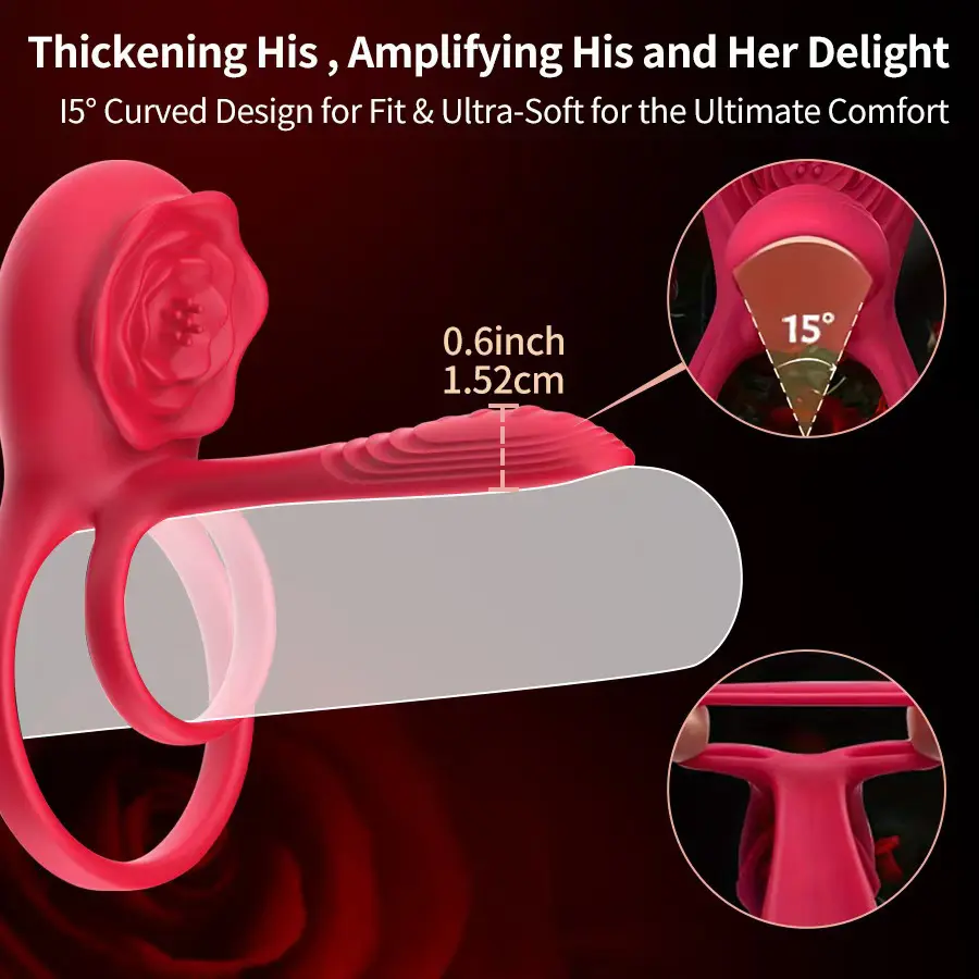 Wholesale Vibrating Cock Ring Penis Rose Clitoral Stimulate Product, Manufacturers