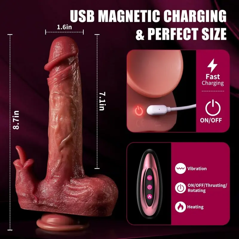 ODM Remote-Control Thrusting and Licking Vibrator Products, Factory