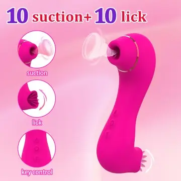 Dual-Function Suction and Licking Clitoral Stimulator adult toy wholesale