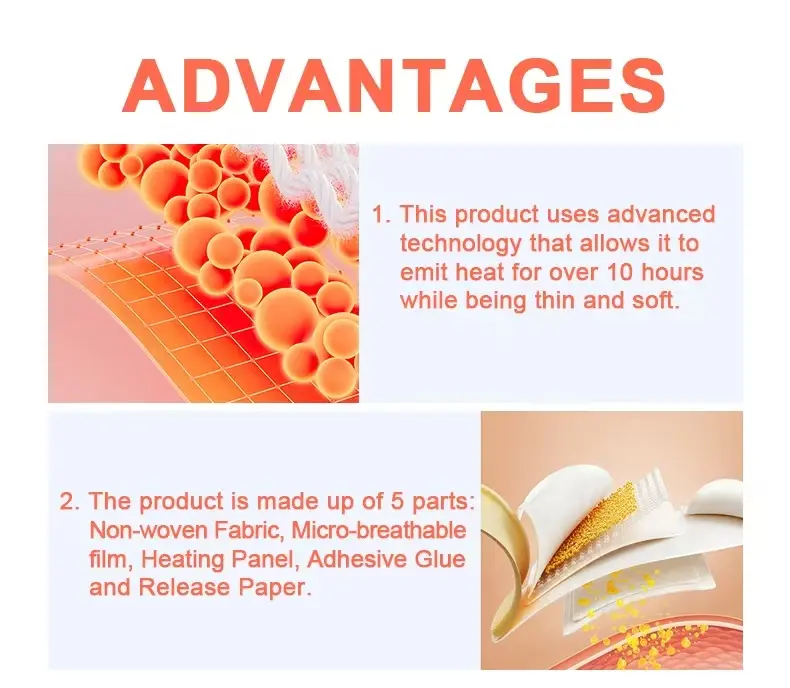 ODM Popular Fast Warm-up disposable foot warmer heats up quickly through self-heating foot insole Manufacturer, Manufacturers