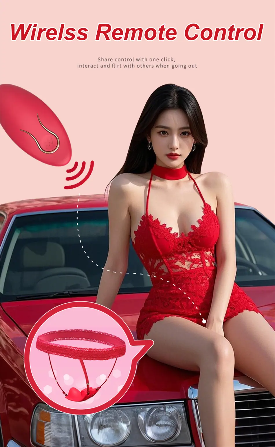 ODM Wearable Panty vibrator Remote Contorl Rose Clitoral Stimulator Adult Sex Toy Factories, Factory