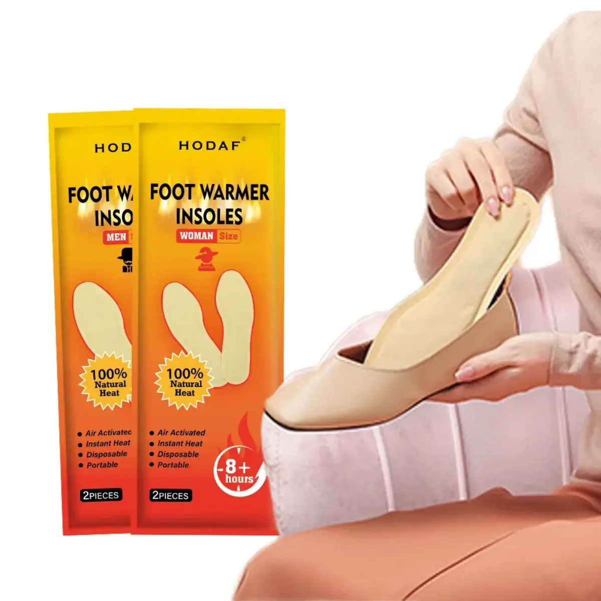 ODM Popular Fast Warm-up disposable foot warmer heats up quickly through self-heating foot insole Manufacturer, Manufacturers