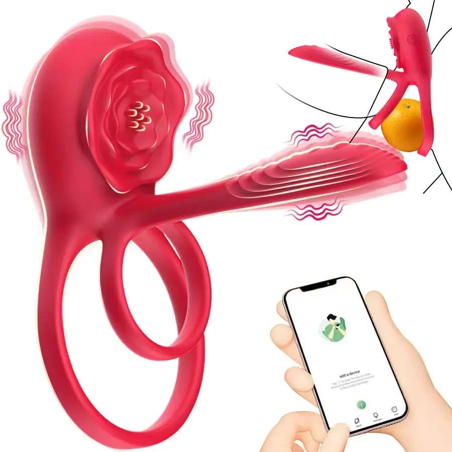 Wholesale Vibrating Cock Ring Penis Rose Clitoral Stimulate Product, Manufacturers