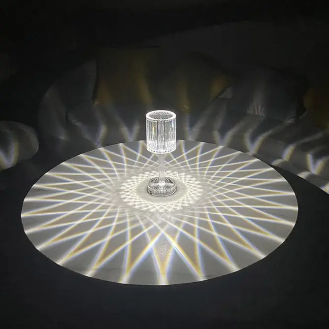 Wholesale Portable Crystal Table Lamp,3 Color Product, Manufacturers