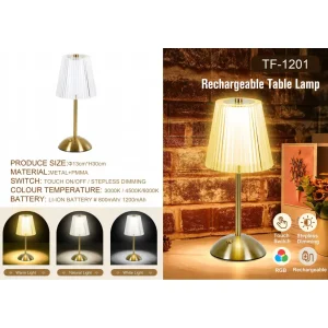 OEM Dimmable Crystal Table Lamp 3 Colors LED Gold Lamp Manufacturer, Manufacturers