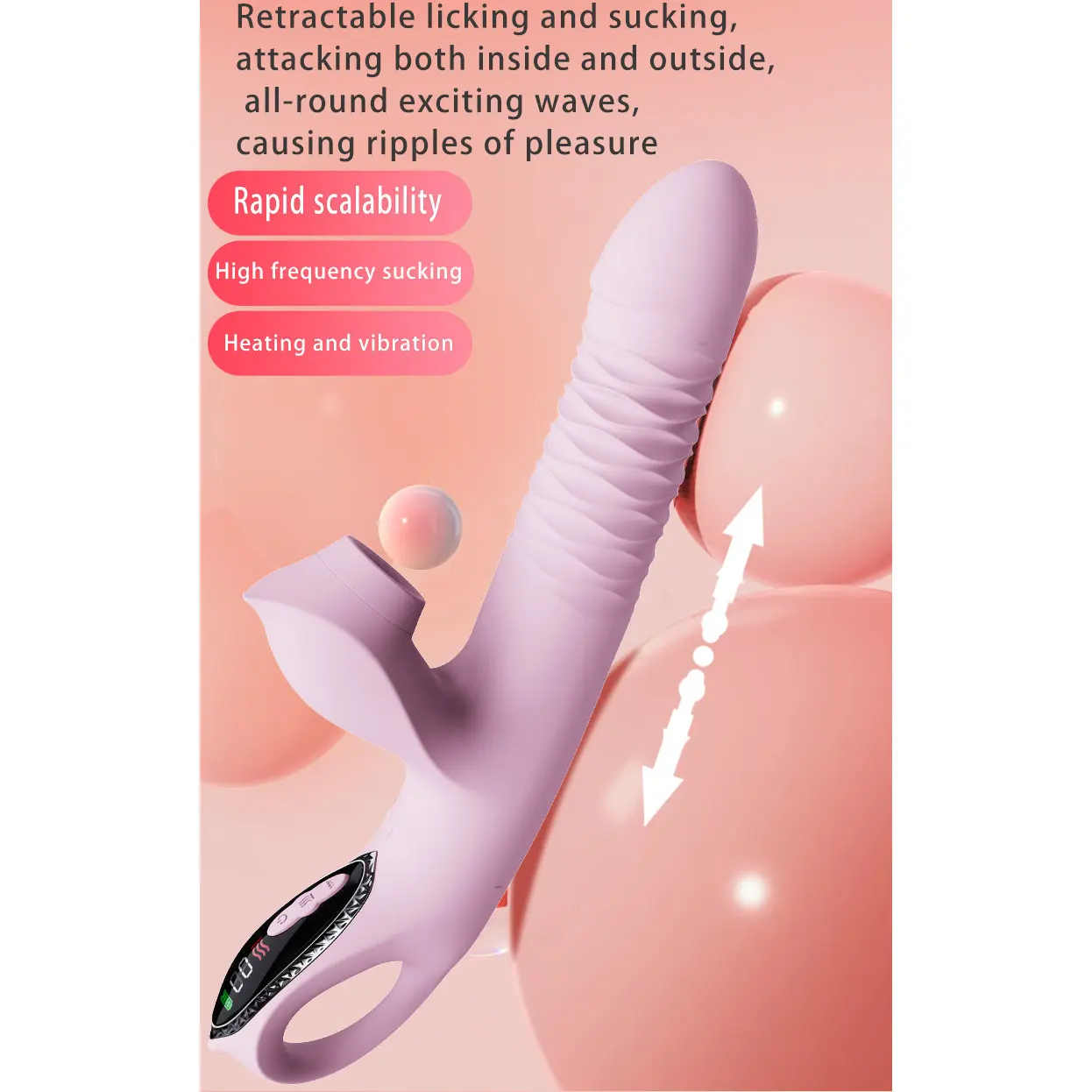 OEM Thrusting Heated Sucking Vibrator Suppliers, Supplier