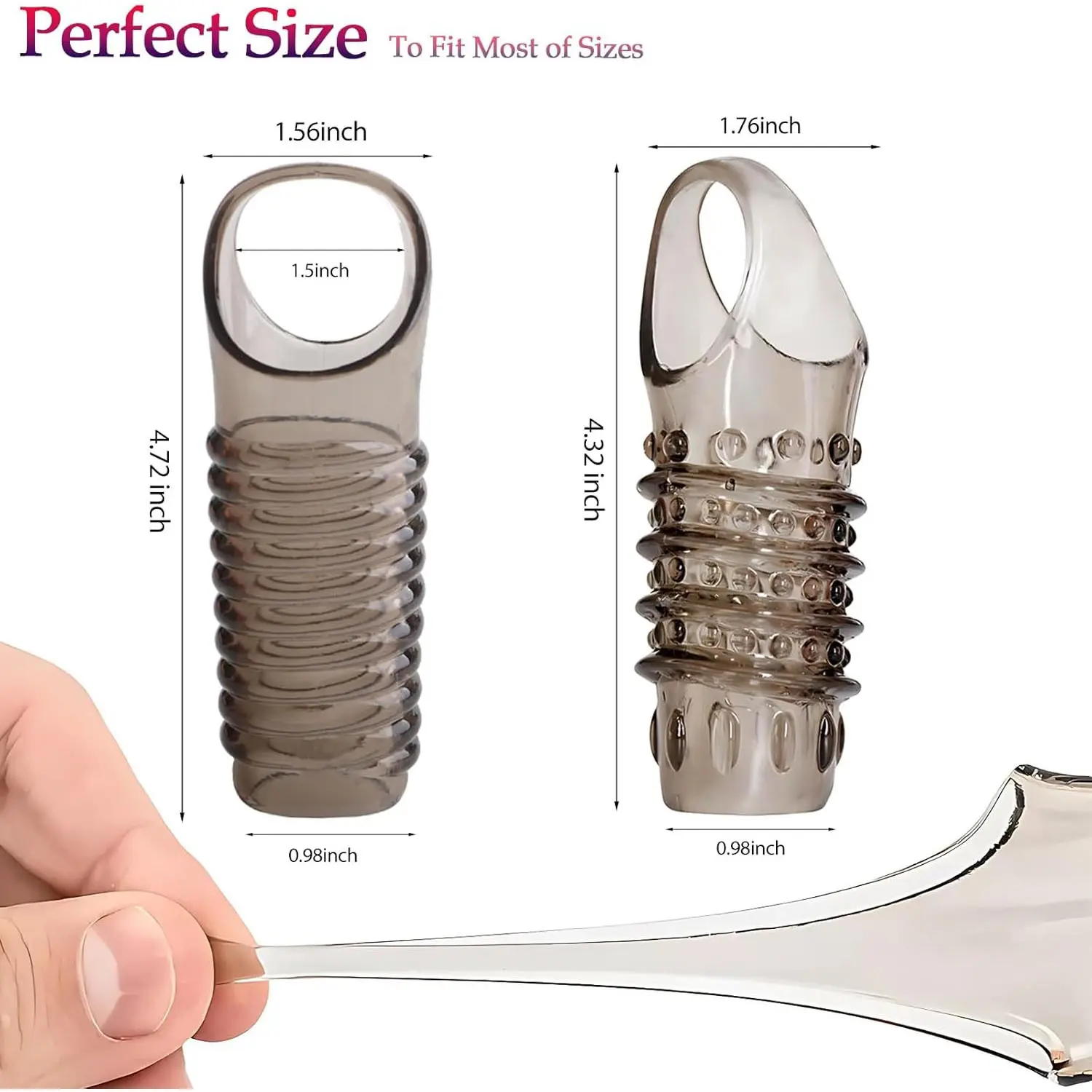 OEM Penis Sleeve Cock Sleeve Enlarge Extender Condom Products, Product