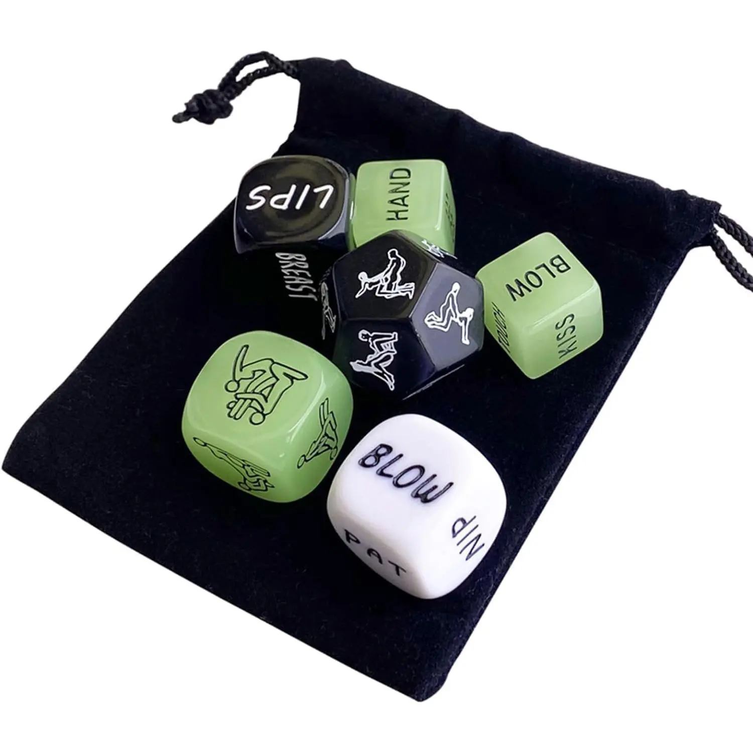 ODM Sex Game Glowing Dice 6 pcs Factory, Suppliers