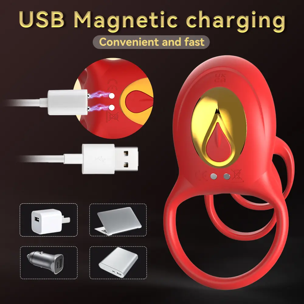 ODM APP remote control rose lock cock ring vibrator penis sleeve Product, Suppliers