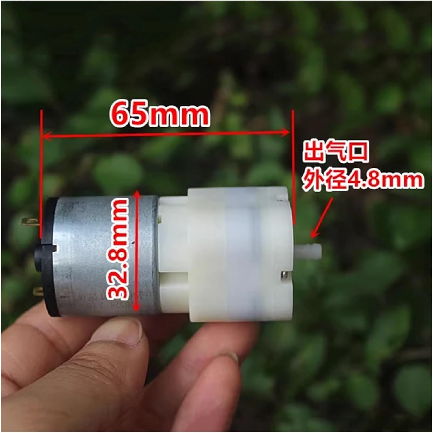 Customized 32MM DC 7.4V Large Flow Mini 528 Motor Air Pump Low Pressure Vacuum Pump DIY Inflator Aquarium Water Fish Tank