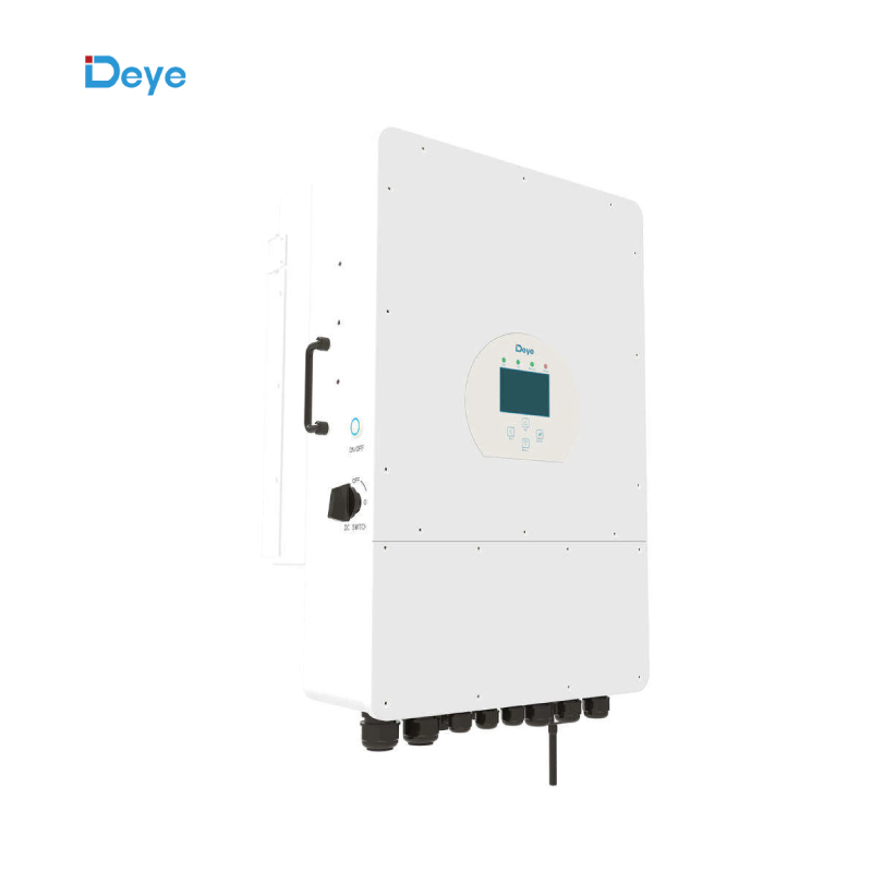Producto Caliente Sistema Solar FV Deye Conectado a la Red Inversor Híbrido Trifásico de Alta Eficiencia DC AC Calidad de Energía 5kw 6kw 8kw 10kw 12kw para Uso Doméstico