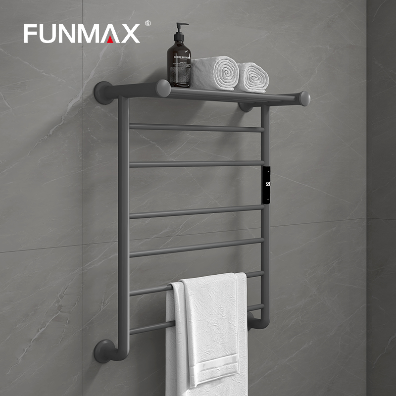 Radiador de baño de acero inoxidable montado en la pared, secador, estantes de secado, calentador eléctrico, toallero calefactor