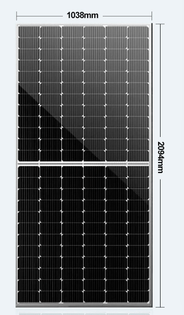 Módulo solar fotovoltaico de silicio monocristalino de alta eficiencia