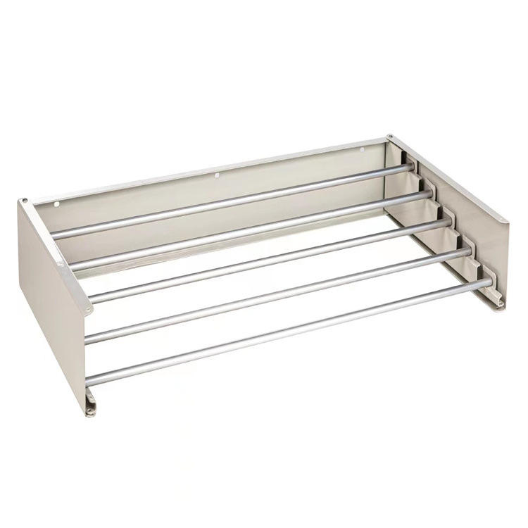 Accesorios de baño estante plegable montado en la pared estante para toallas de baño estante para secar