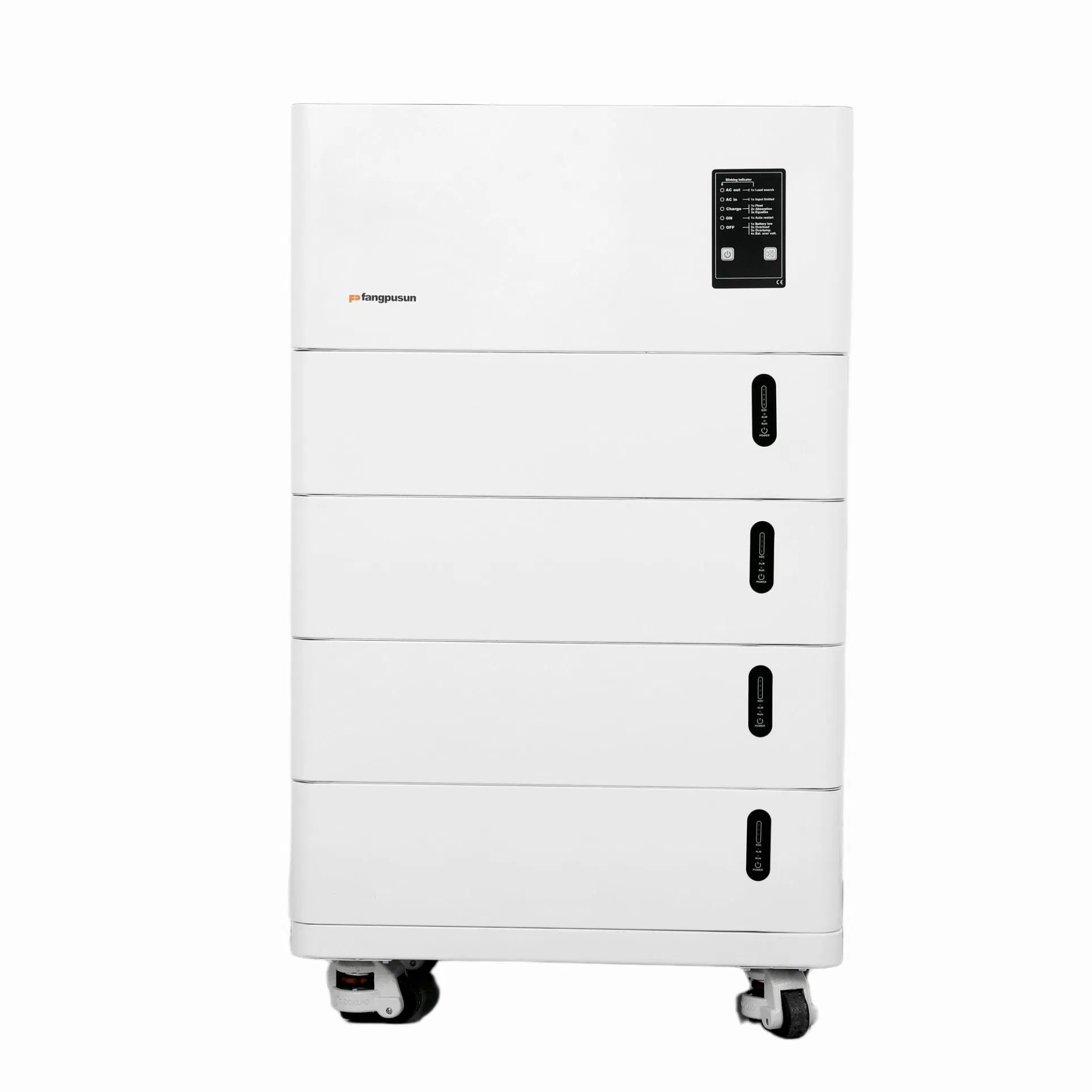 48V 100ah Apilable LiFePO4 Batería 5.12kwh Sistema de Almacenamiento de Energía Solar Montado en la Pared