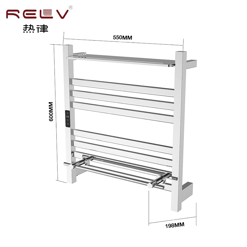 Toallero eléctrico de pared con soporte