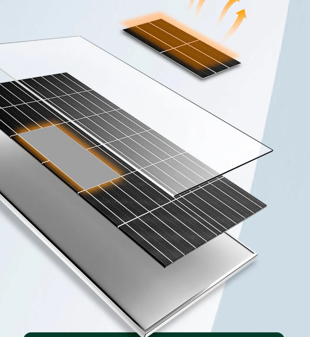 Módulo solar fotovoltaico de silicio monocristalino de alta eficiencia