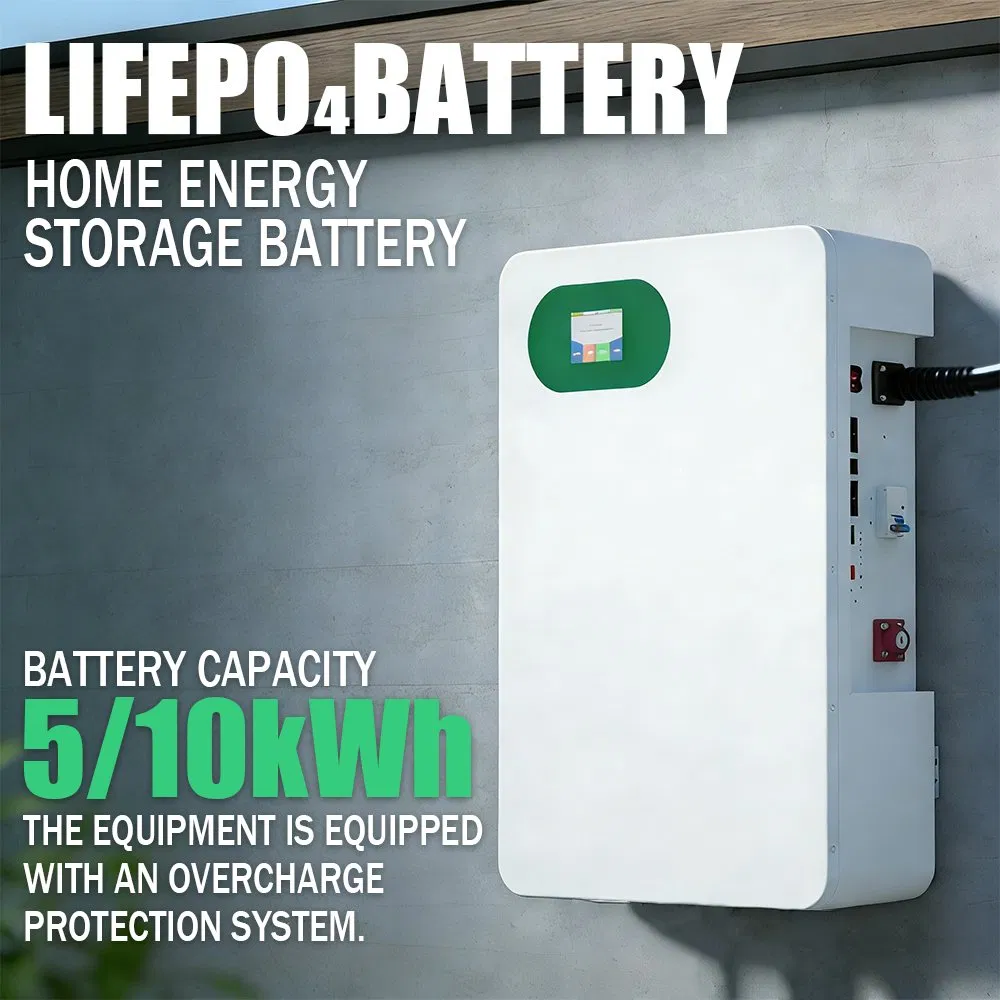 Sistema de Almacenamiento de Energía de Batería Expandible para Balcón de Casa 10kwh con Pantalla Táctil y Monitoreo Bluetooth para Respaldo Solar