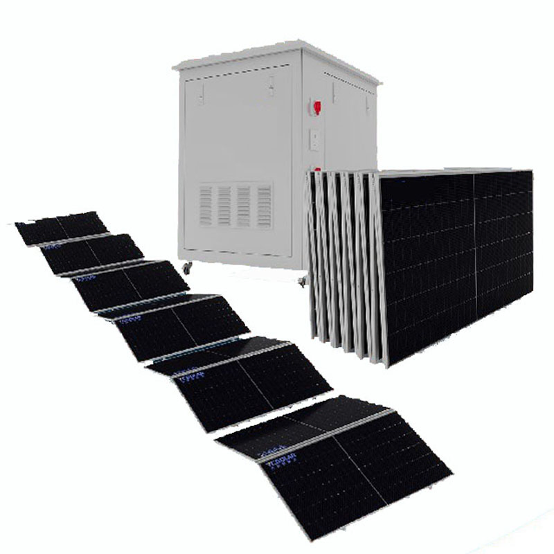 3kw a 11kw Sistema de Energía Solar Portátil, Móvil, Plegable y Conveniente para Uso Fuera de la Red