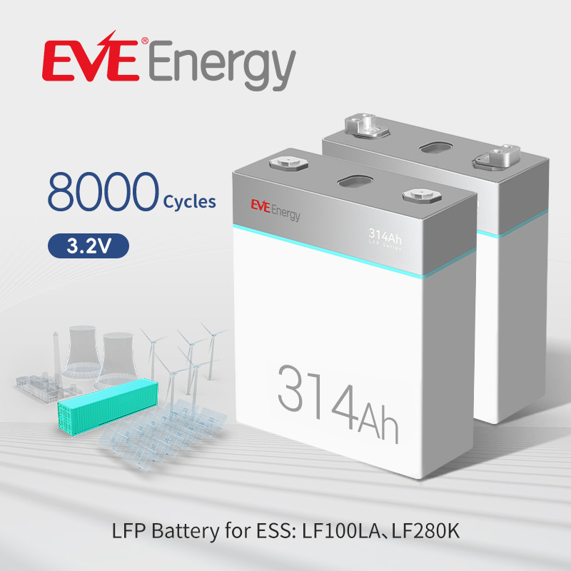 Eve 314ah Batería de la UE LiFePO4 100ah 200ah 280ah 300ah LiFePO4 para Sistema de Energía Solar en Casa