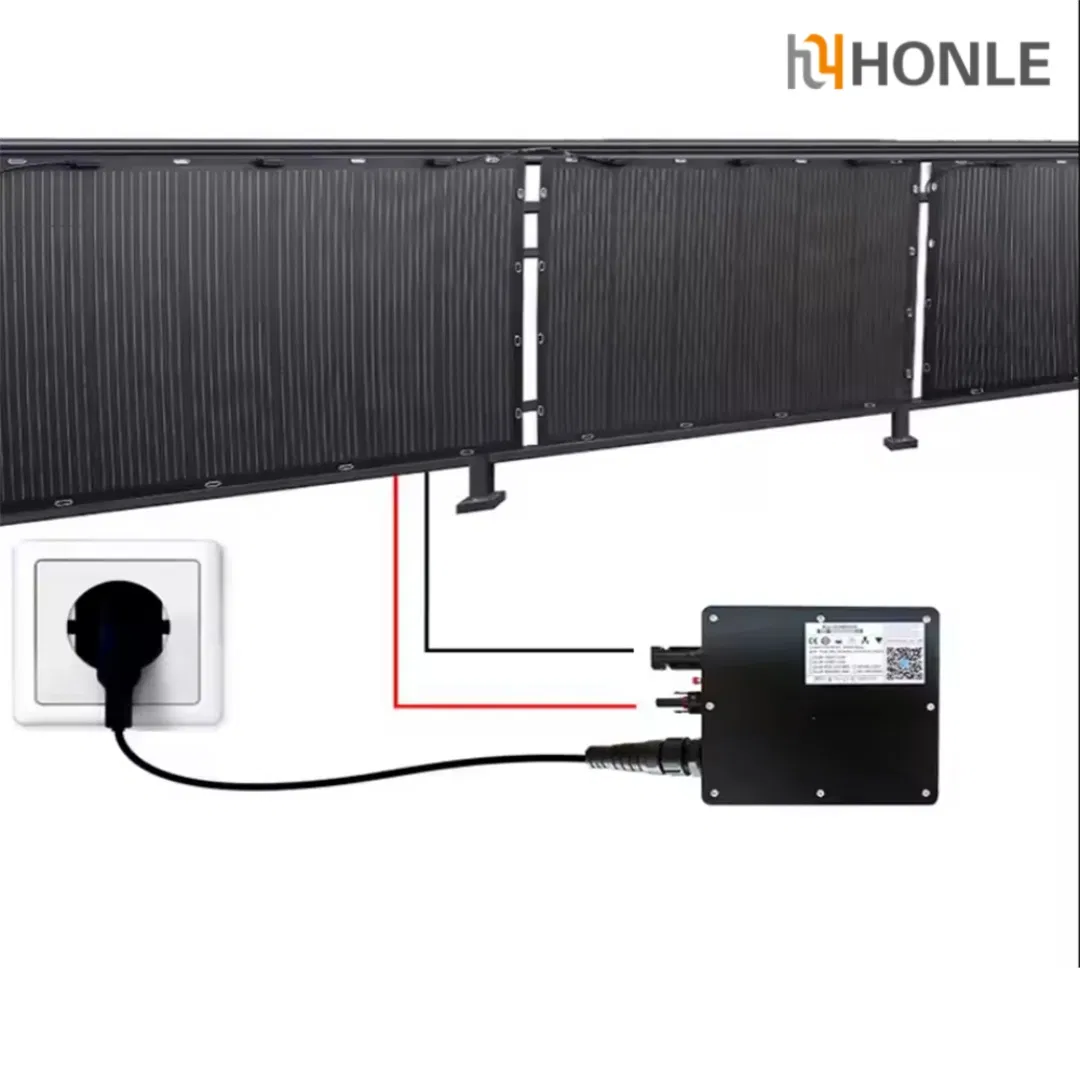 Sistema de Energía Solar con Microinversor 800W Sistema de Almacenamiento de Energía en el Hogar Generación de Energía en Techo o Balcón