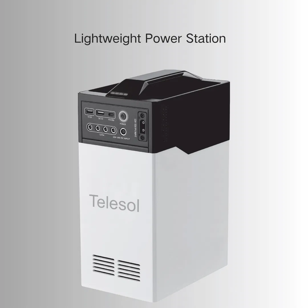 Generador solar con salida USB y DC para estaciones de trabajo móviles