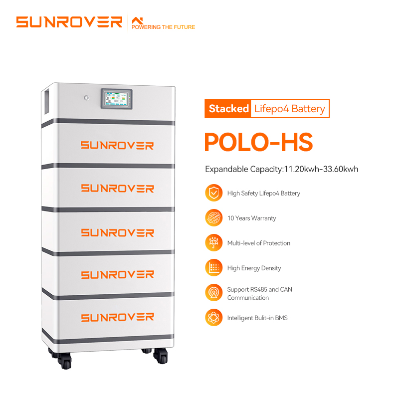 Fabricante 10kwh 16kwh 28kwh Batería de Ión de Litio Apilable LiFePO4 Baterías para Sistema de Almacenamiento de Energía Solar