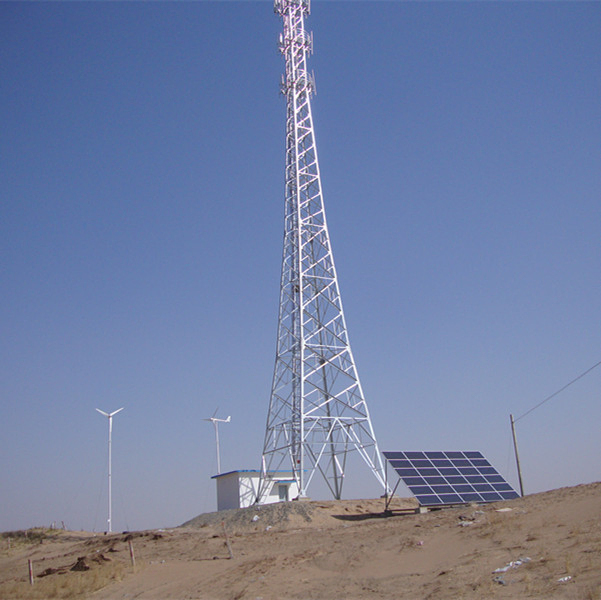 Plan de solución de suministro de energía para estación de comunicación móvil con generador solar de turbina eólica