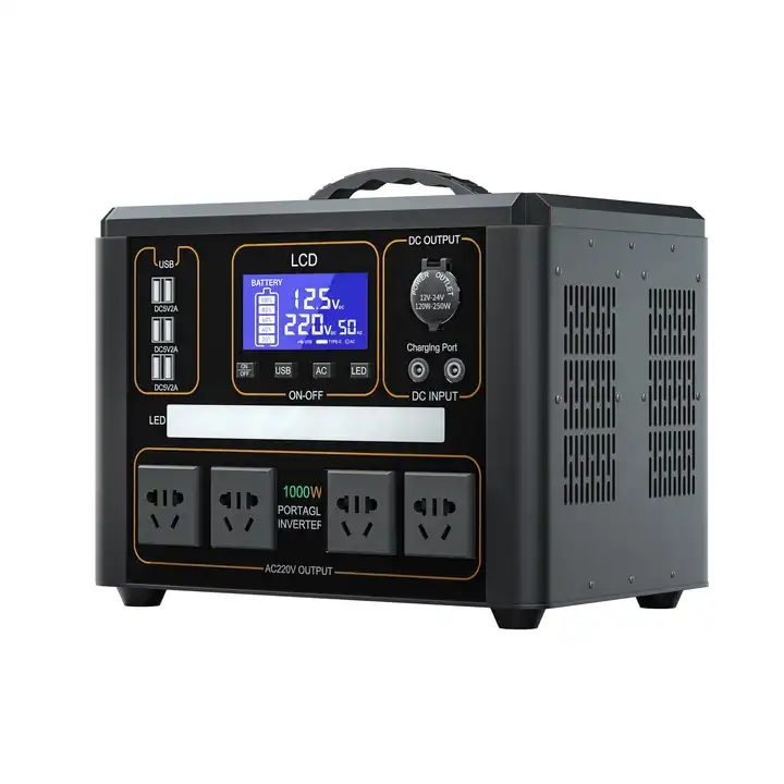 Generador de Estación de Energía Solar Portátil 1000W 2000W 3000W con Panel Solar para Hogar y Camping al Aire Libre 1500W Móvil de Litio 3kw 3kw