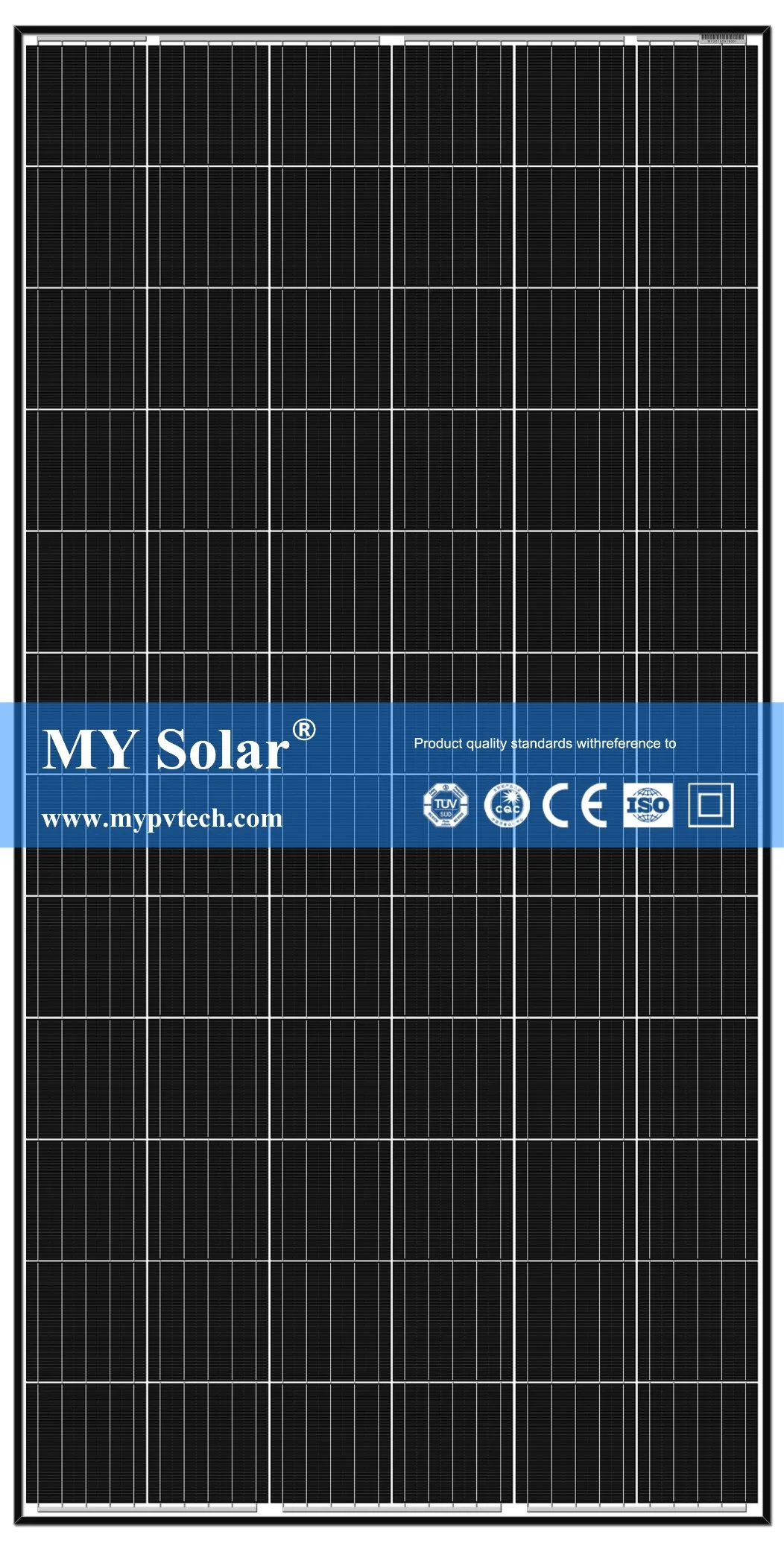Mi Solar 380W 385W 390W 395W 400W Panel Solar de Energía Solar Mono PV 72 Celdas Paneles Solares Módulo PV Monocristalino