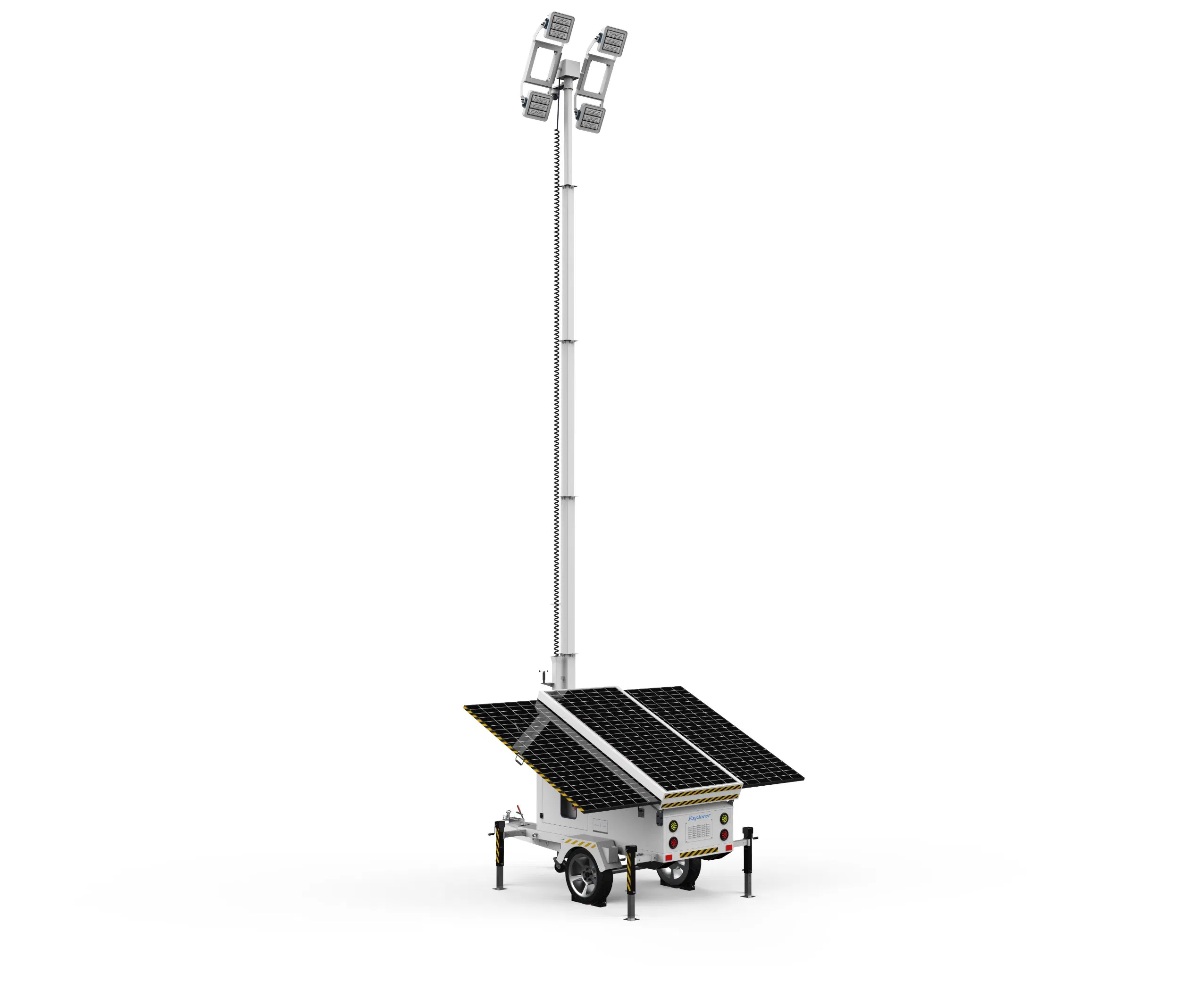 Torre de luz móvil generador solar