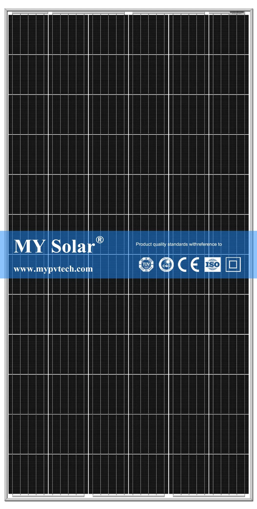 Mi Solar 380W 385W 390W 395W 400W Panel Solar de Energía Solar Mono PV 72 Celdas Paneles Solares Módulo PV Monocristalino