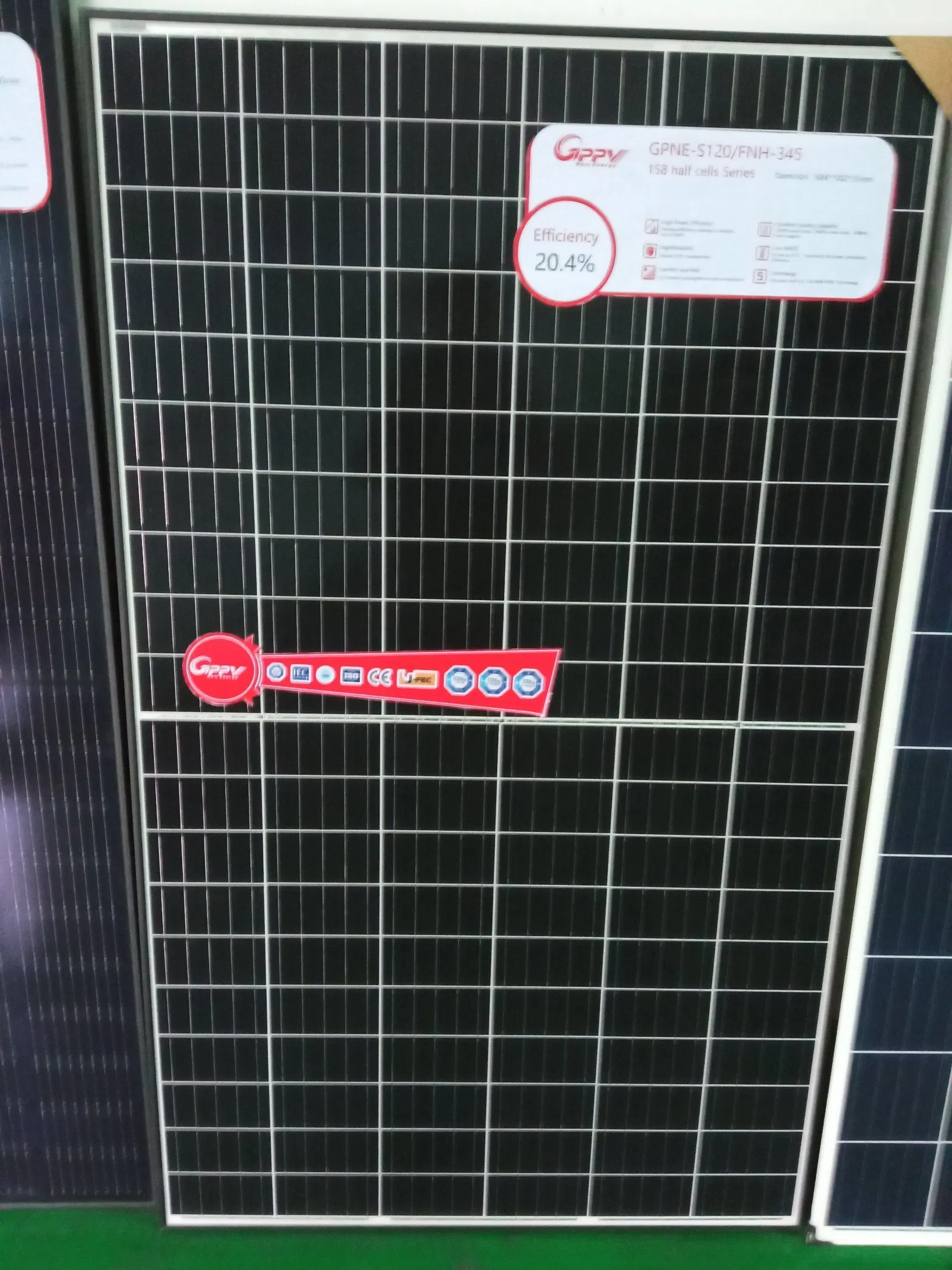 435W-455W 182mm Bifacial Doble Cristal 120 Celdas Mono Monocristalinas Módulo Solar FV