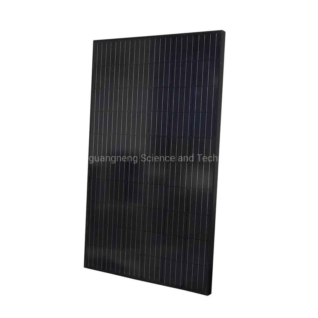 Panel Solar Negro Frontal