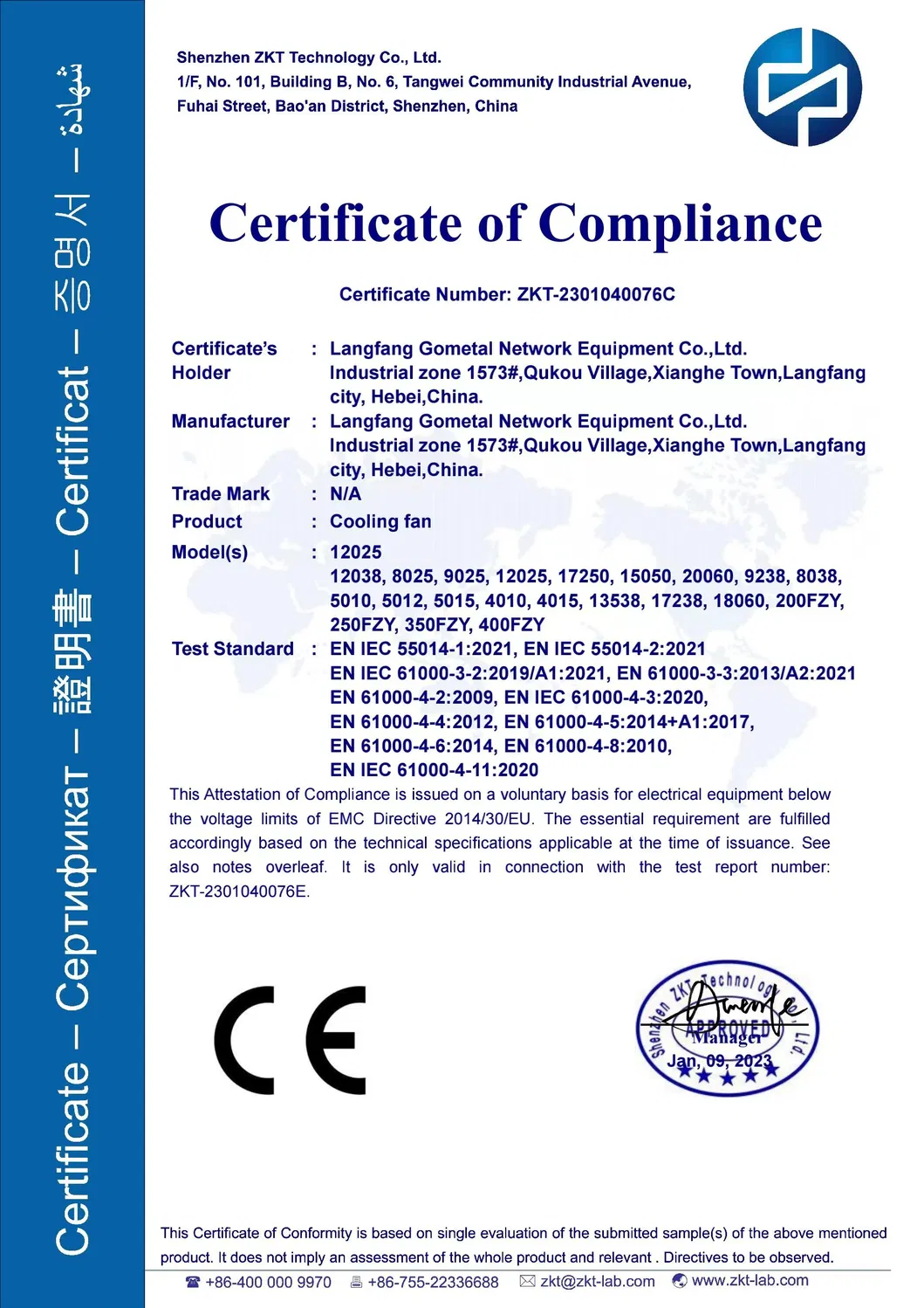 Certificado Calidad