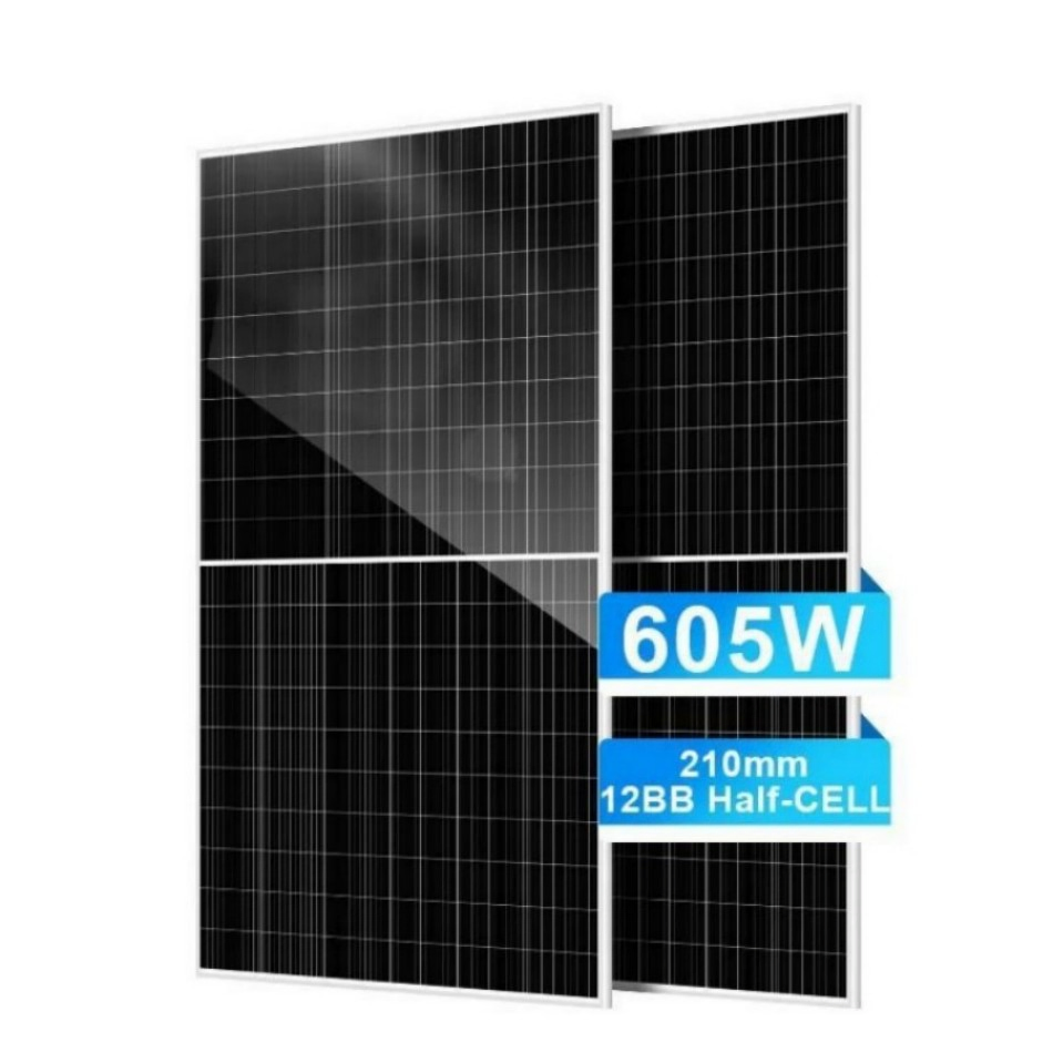 Precio Barato 530W 535W 540W 545W 550W 555W Módulo Solar Monocristalino para Sistema Solar 182mm Media Celda con Batería Solar 25 Años de Garantía