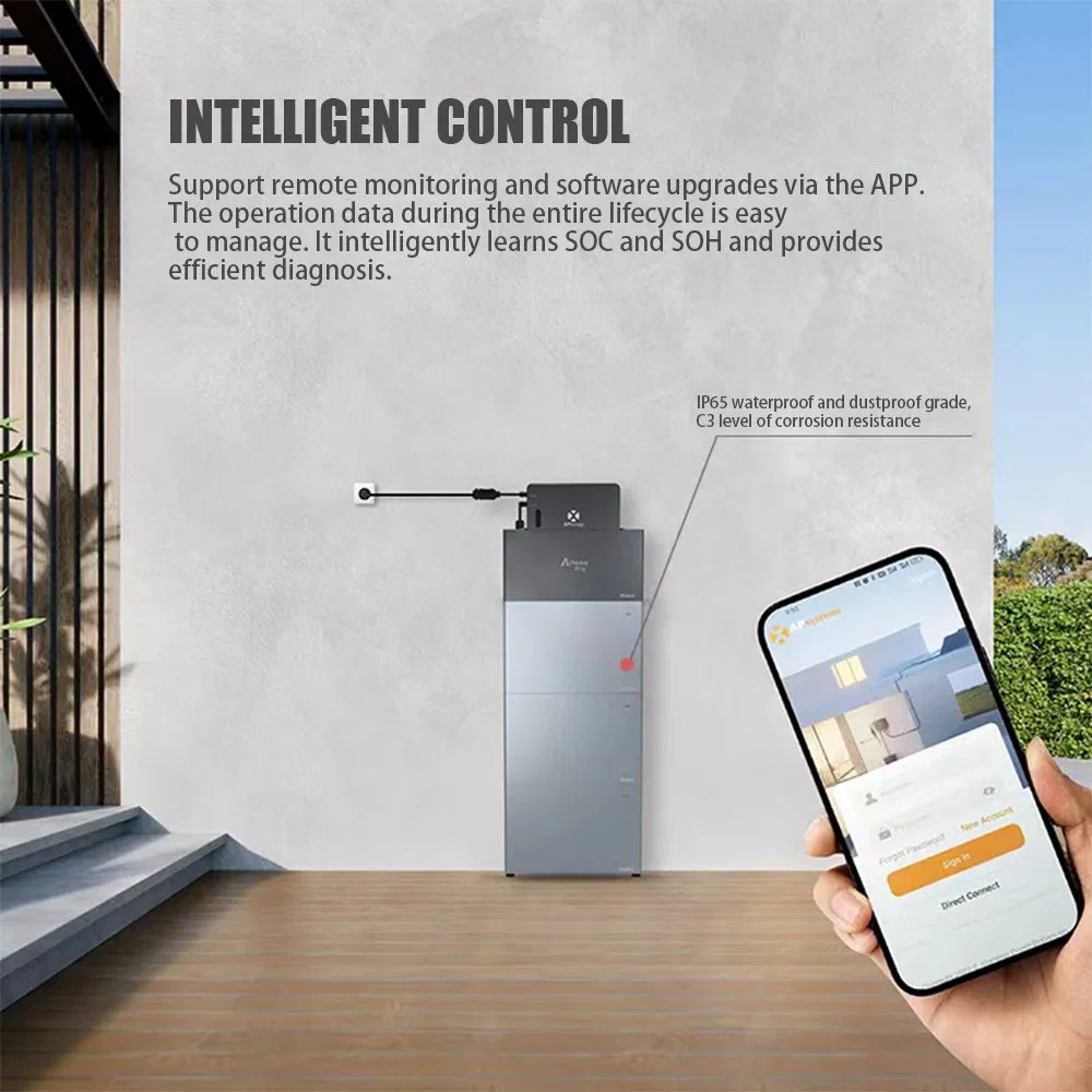 Sistema de Almacenamiento de Energía de Batería Apilable LiFePO4 Ampliamente Utilizado para Energía Solar en Balcón