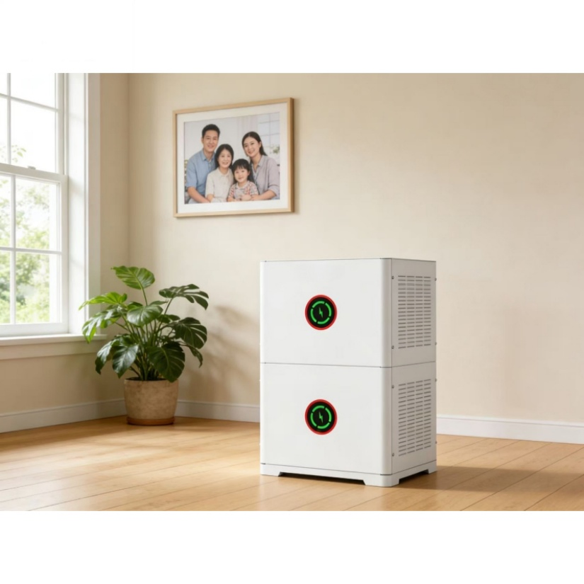 Batería de Almacenamiento de Energía Montada en la Pared del Hogar - 5.12 Kwh, 48V, 100ah, Gestión Inteligente de BMS